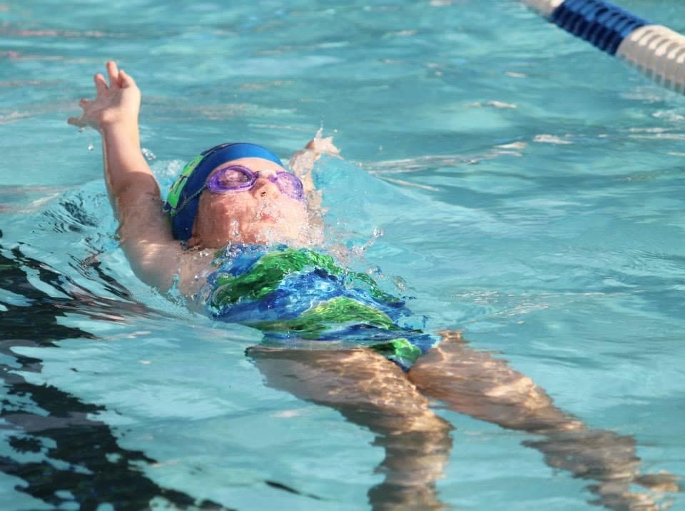 Young swimmer at Atlee Recreation pool